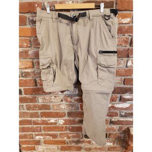 BC Clothing Co. men's relaxed fit convertible cargo pants. Size XL x 30